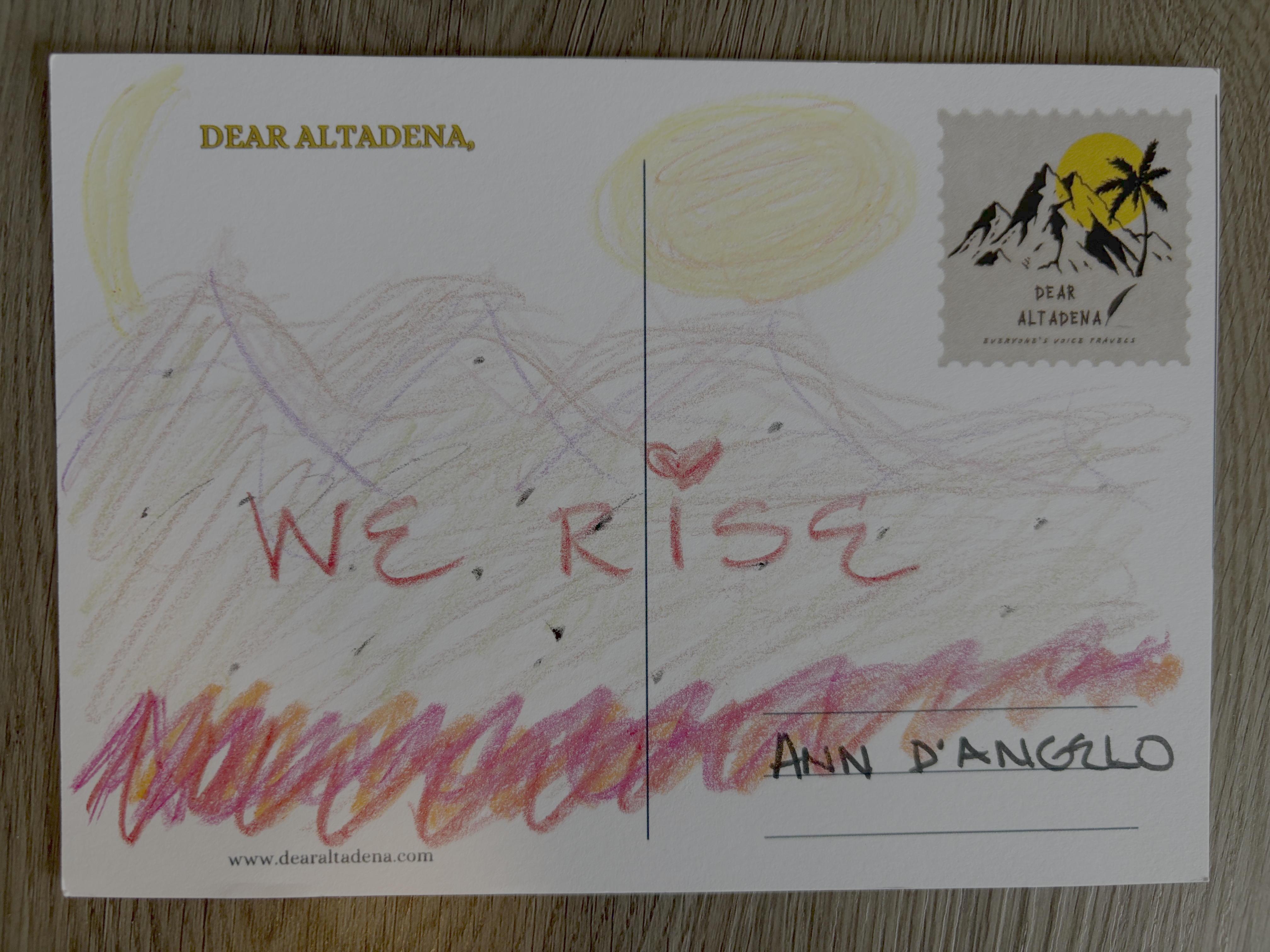 Dear Altadena Postcard