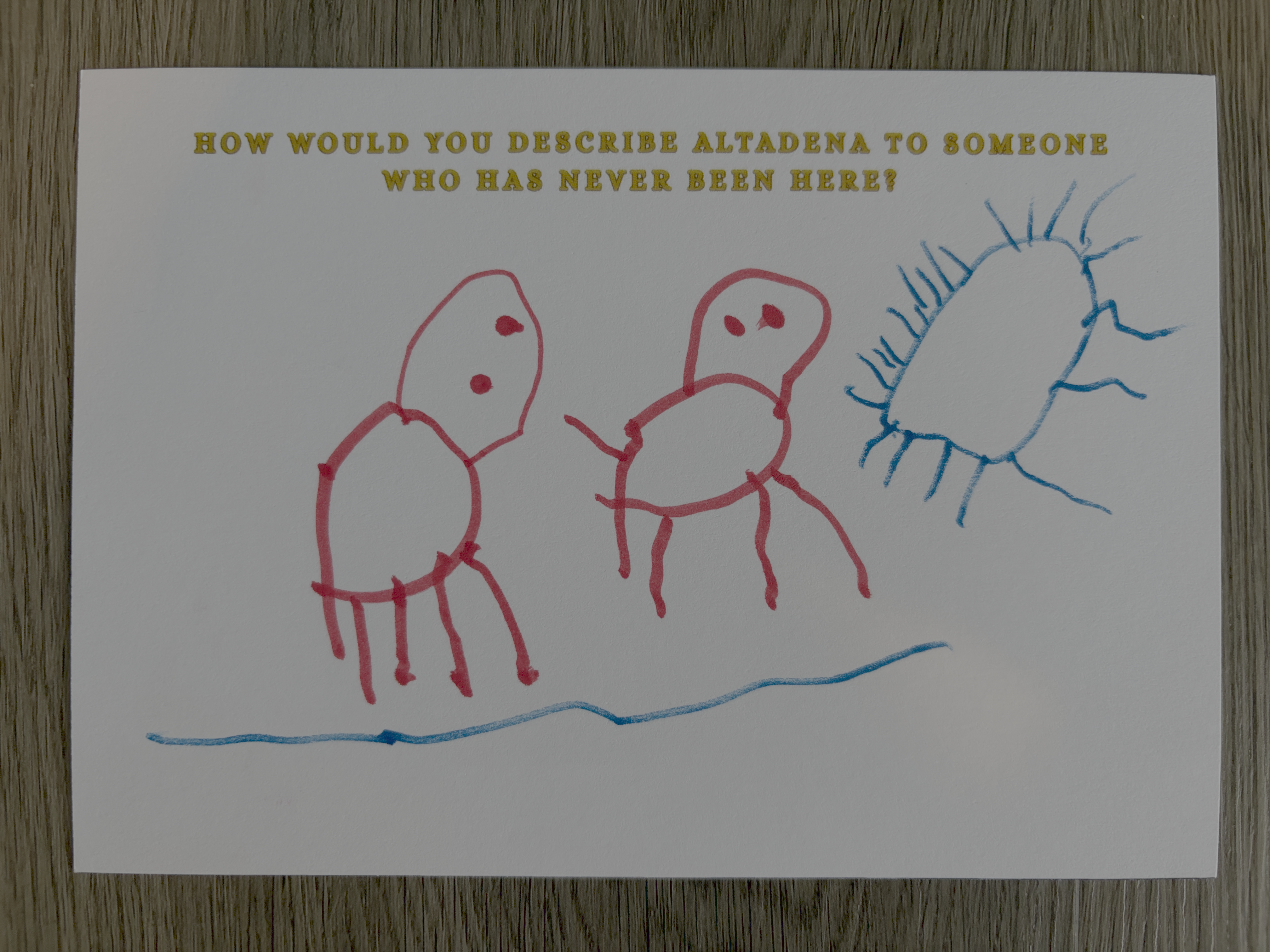 Dear Altadena Postcard