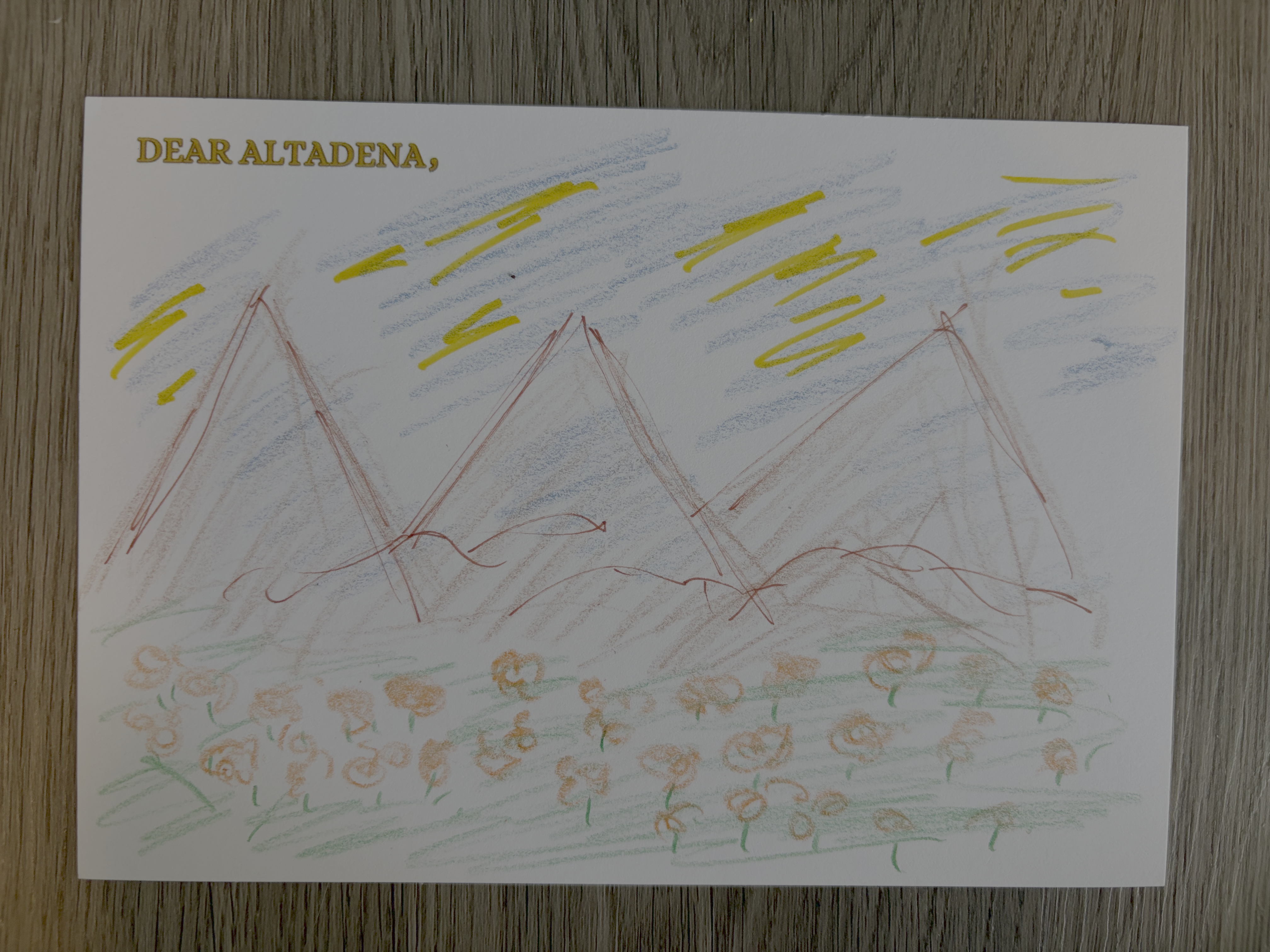 Dear Altadena Postcard