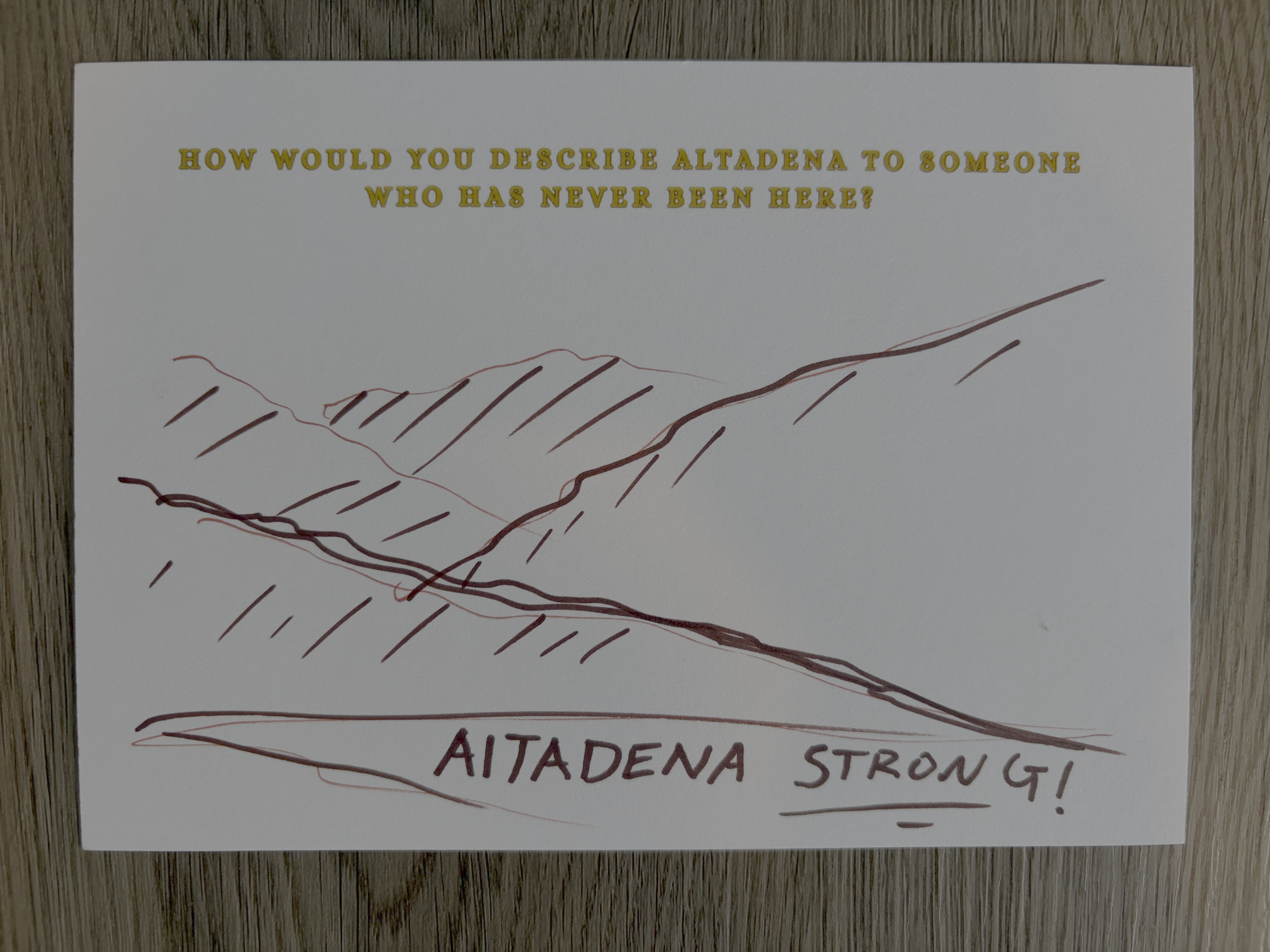 Dear Altadena Postcard