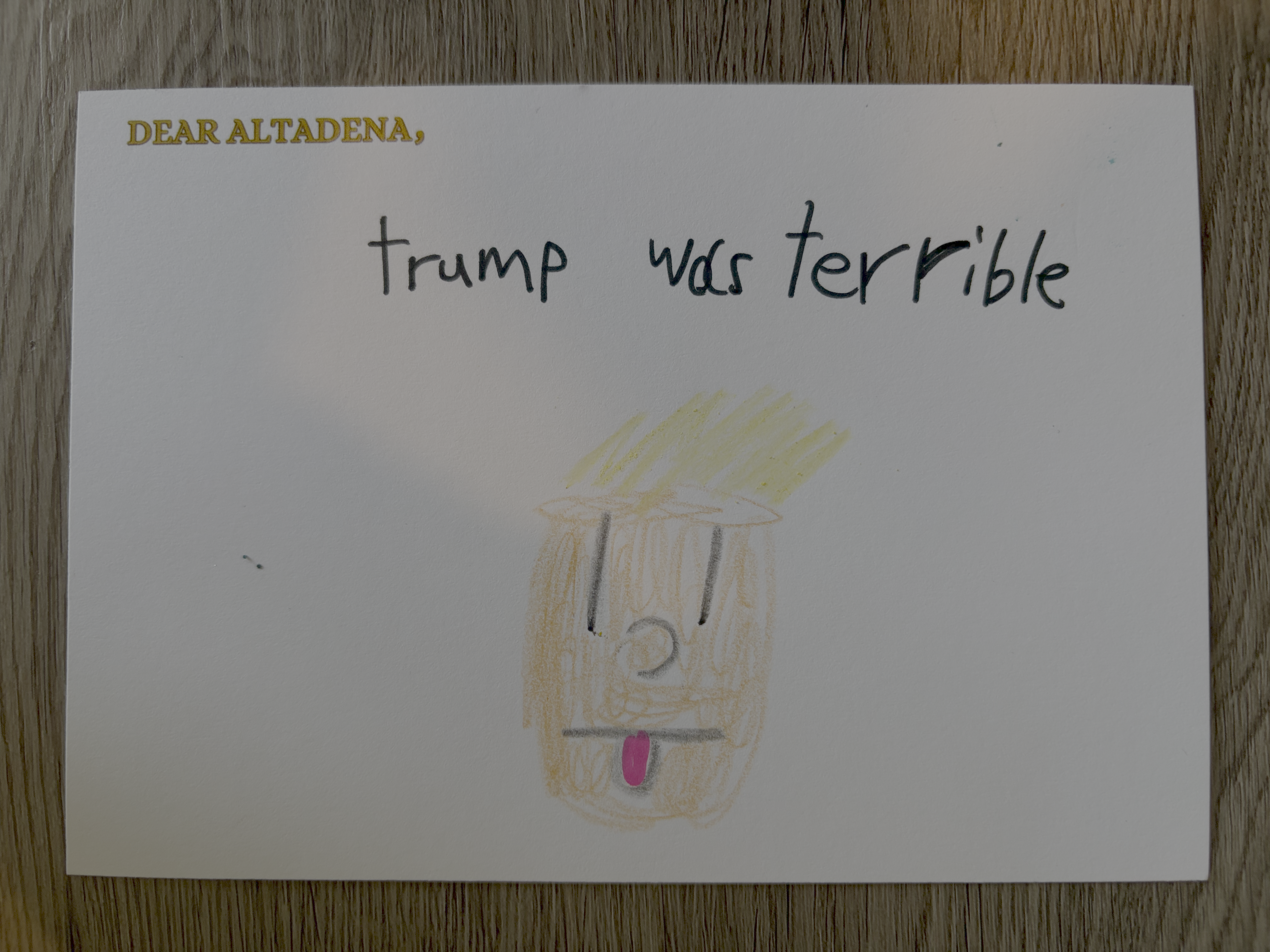 Dear Altadena Postcard 1