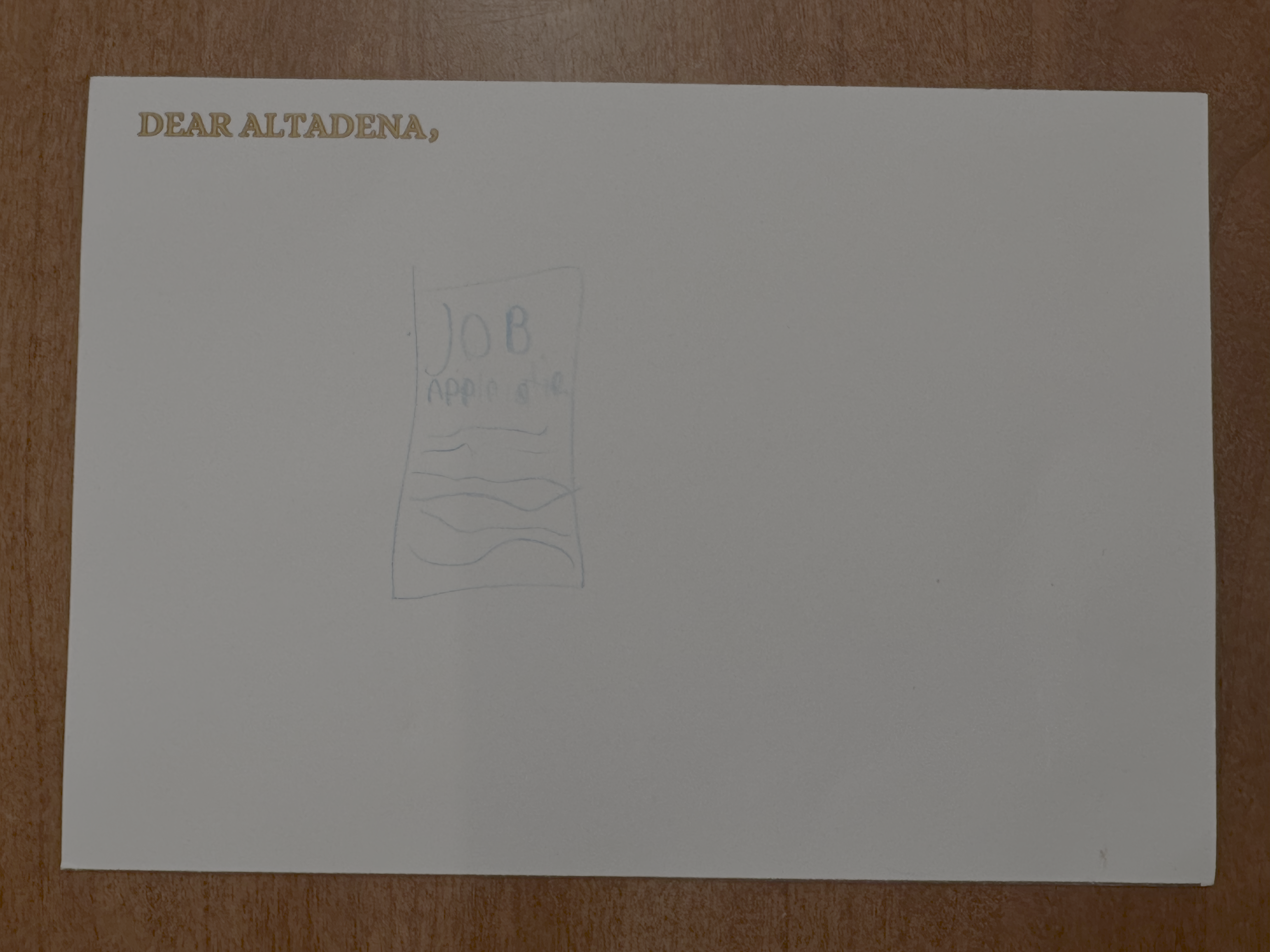 Dear Altadena Postcard 1