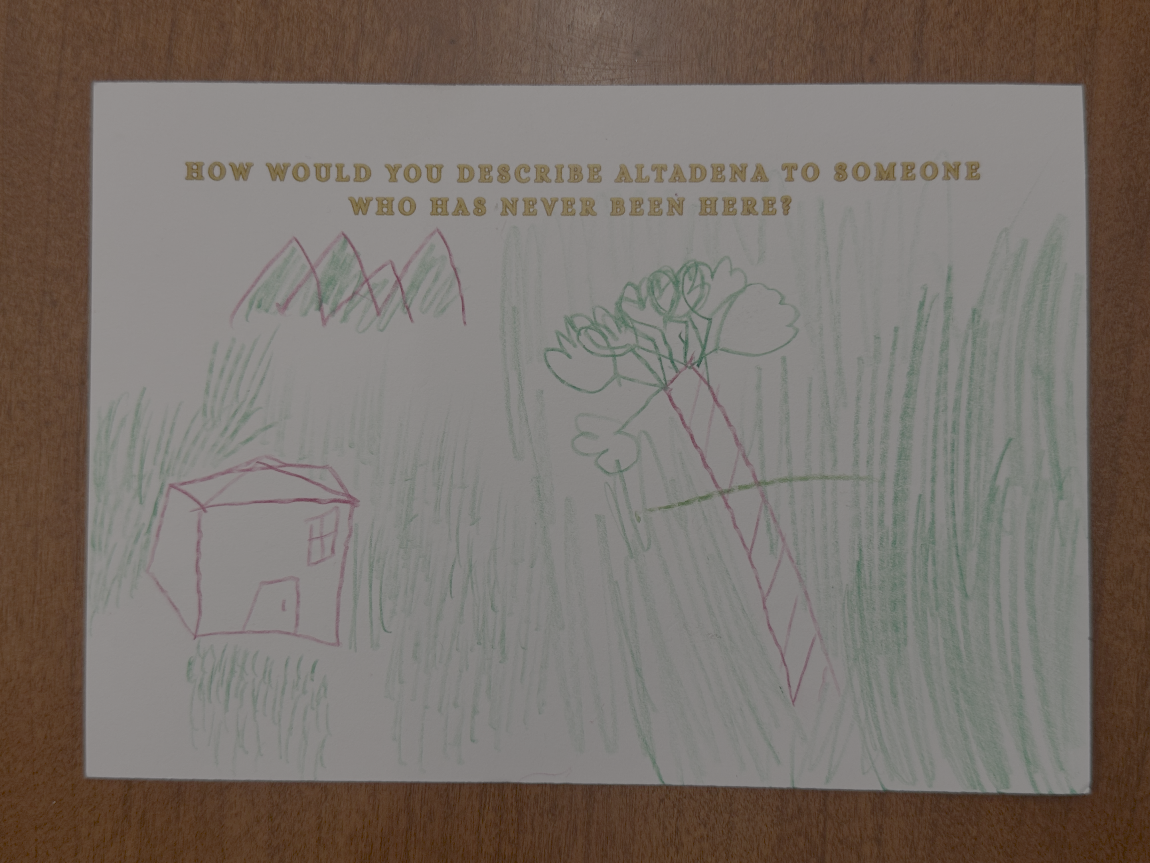 Dear Altadena Postcard 1