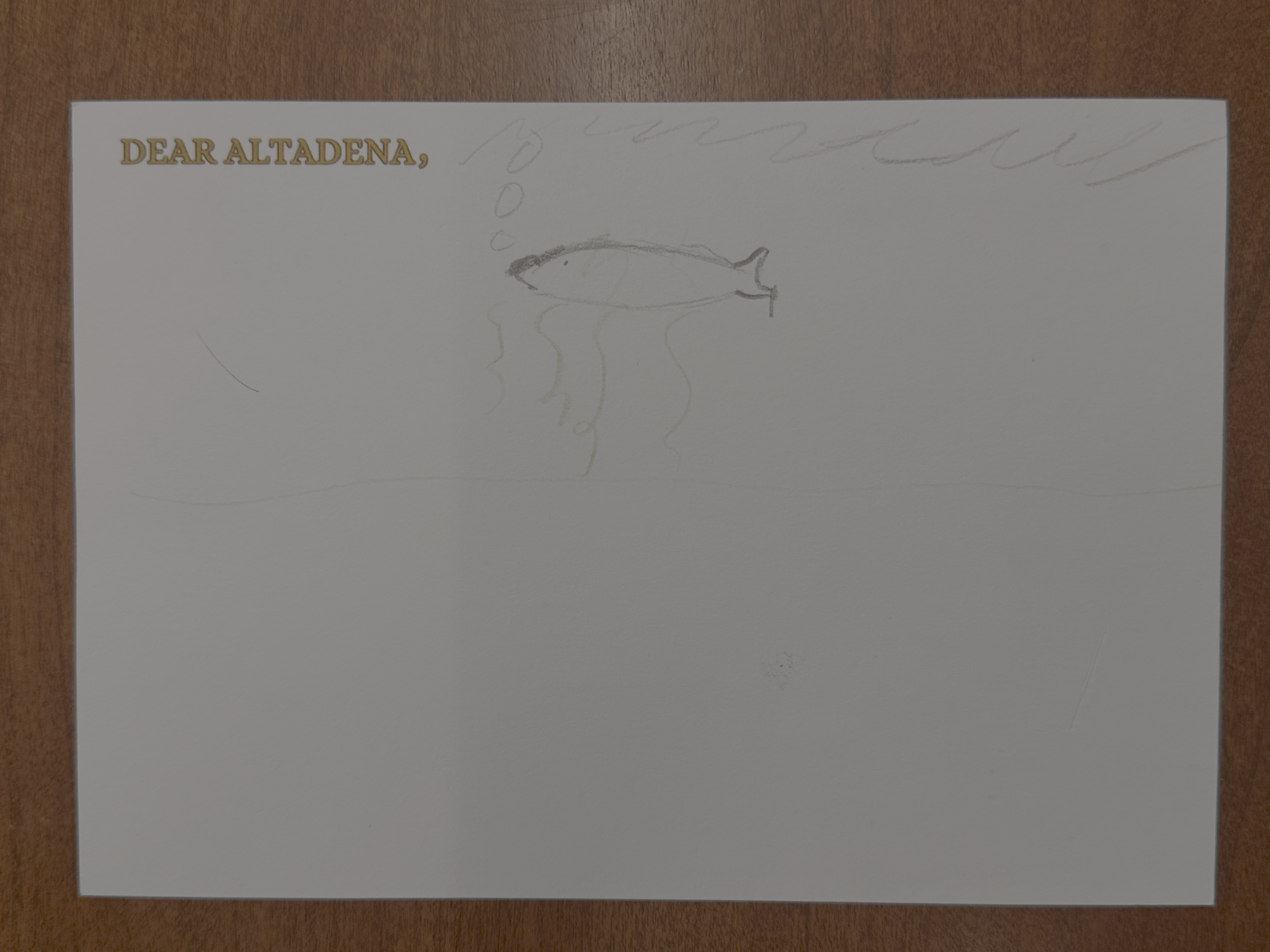 Dear Altadena Postcard 1