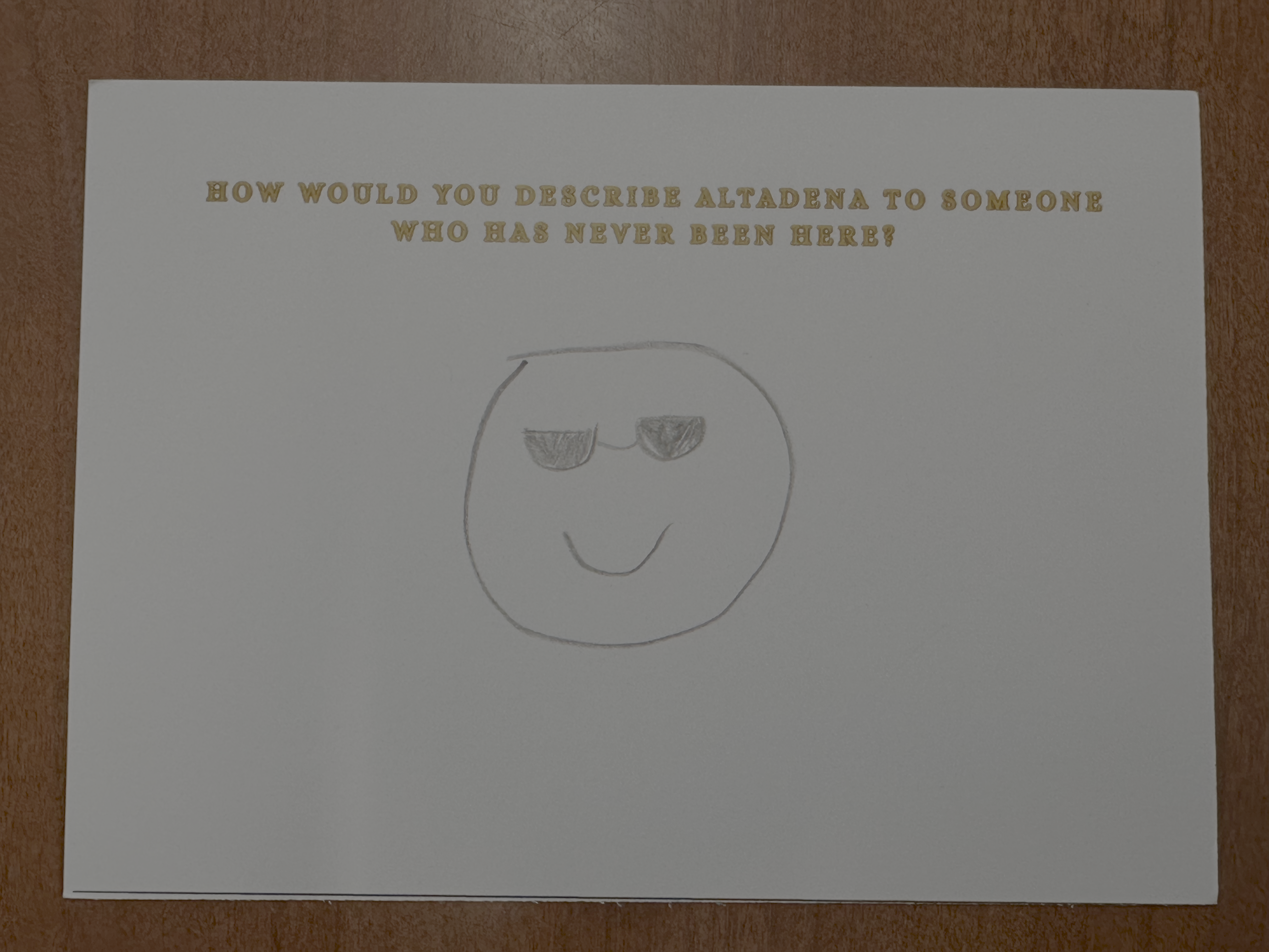 Dear Altadena Postcard 1