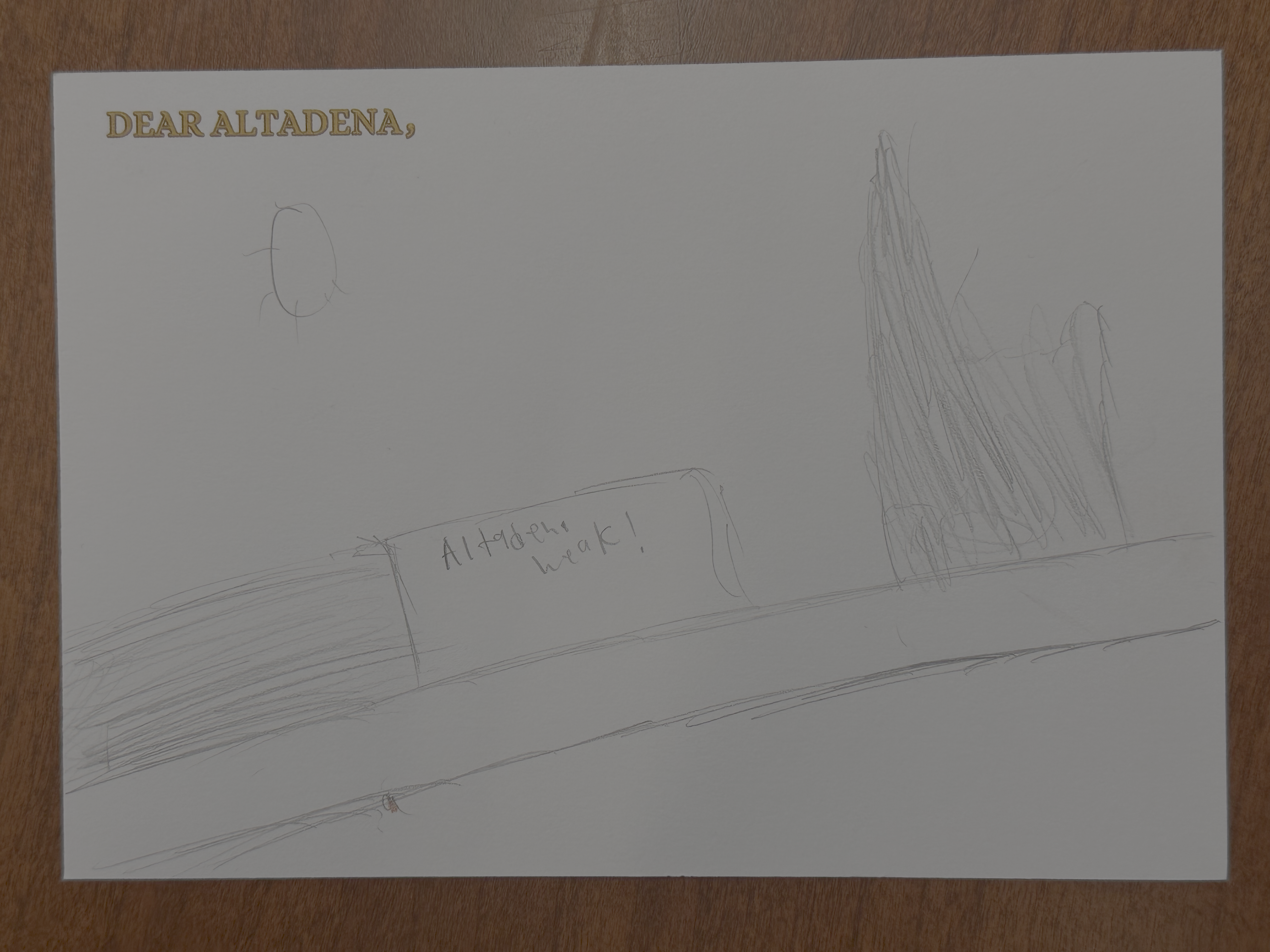 Dear Altadena Postcard 2