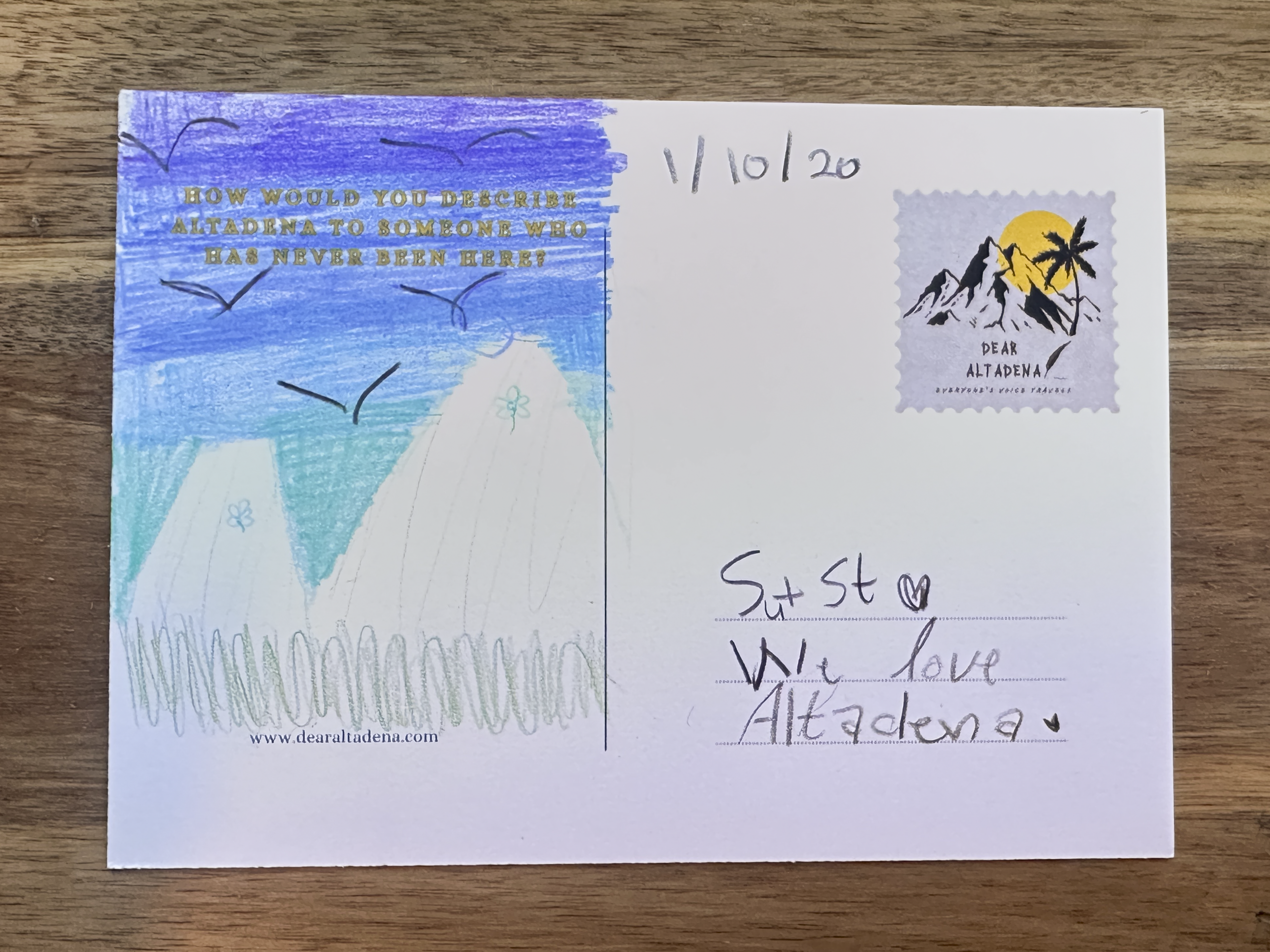 Dear Altadena Postcard