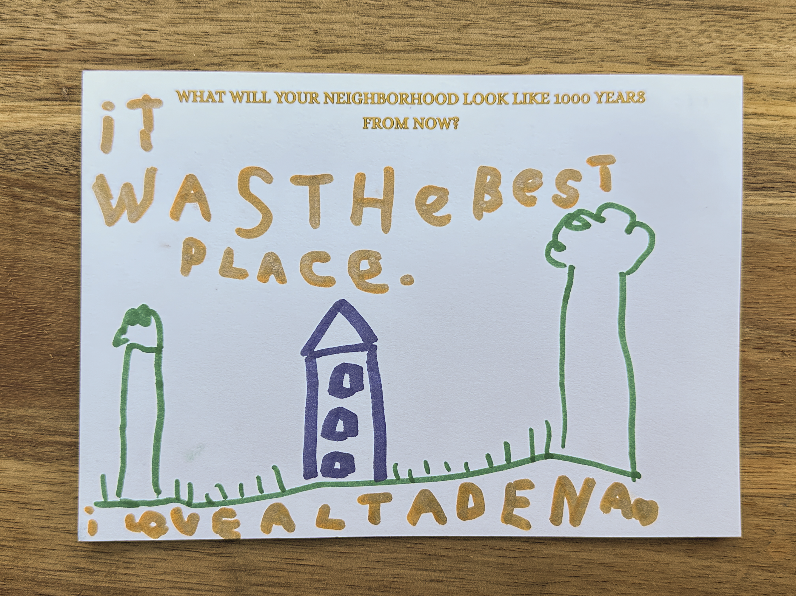 Dear Altadena Postcard