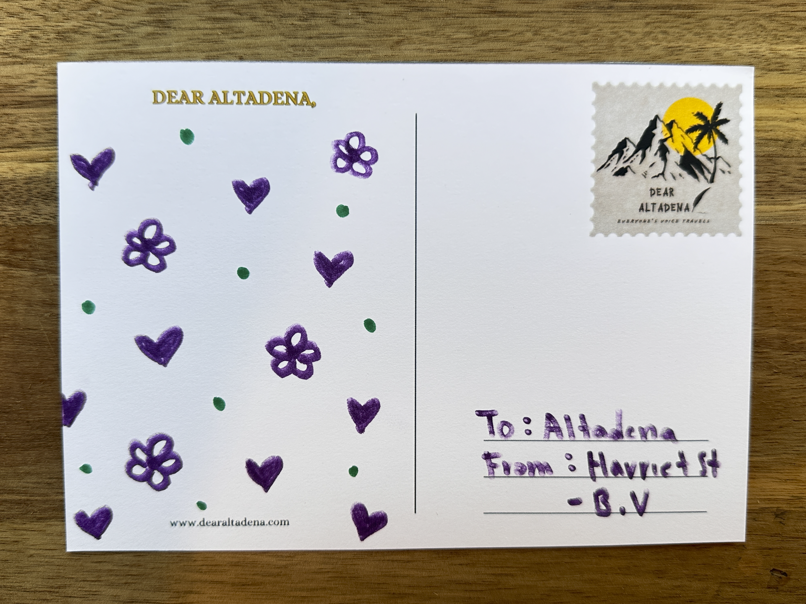 Dear Altadena Postcard