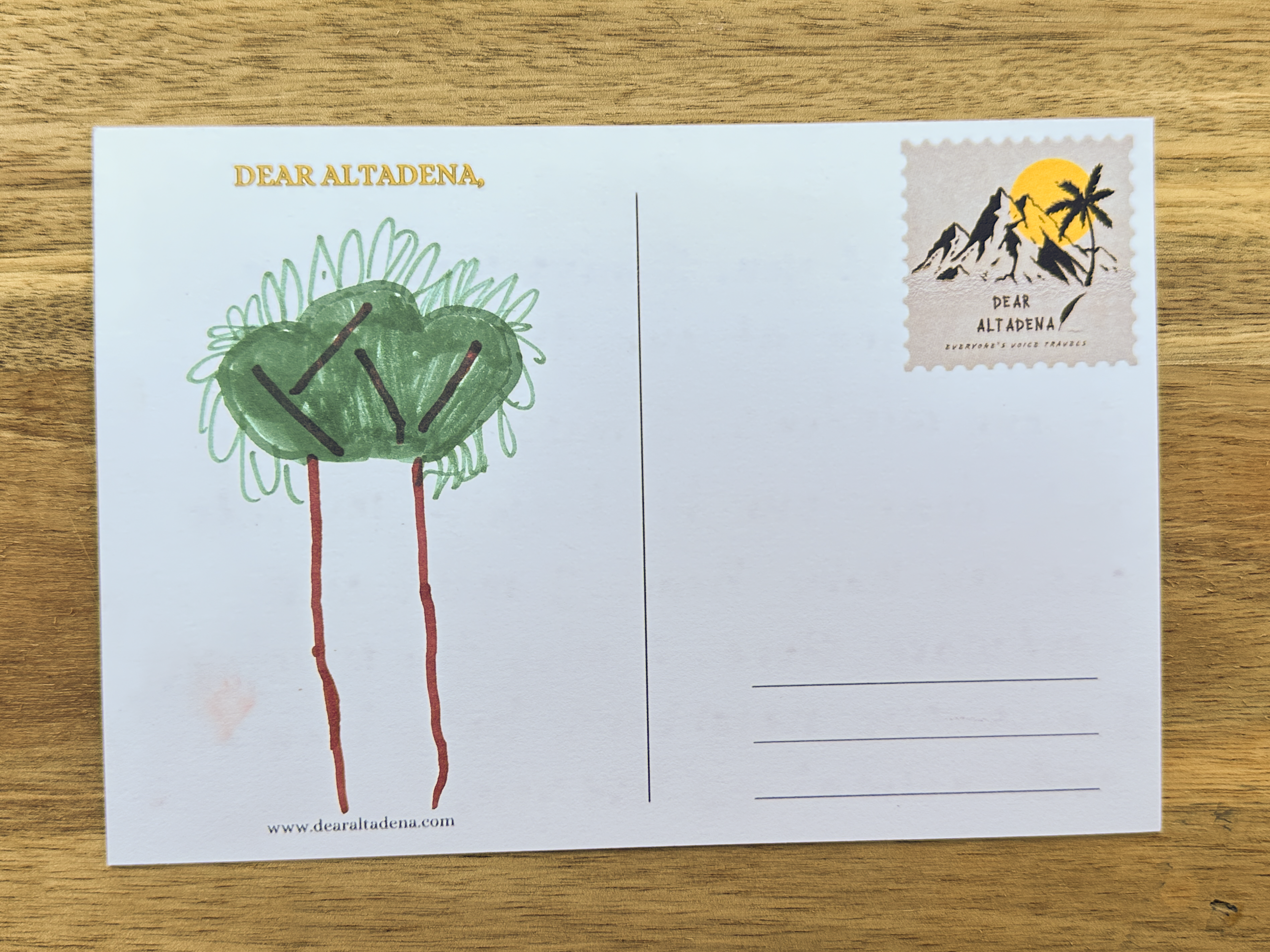 Dear Altadena Postcard
